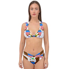 Double Strap Halter Bikini Set 