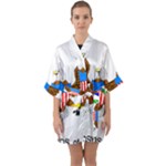 E8cftciweaqngbg Half Sleeve Satin Kimono 
