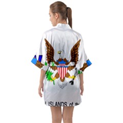 Half Sleeve Satin Kimono  