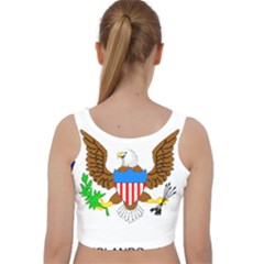 Velvet Racer Back Crop Top 