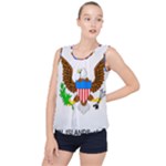 E8cftciweaqngbg Bubble Hem Chiffon Tank Top