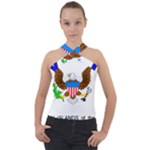 E8cftciweaqngbg Cross Neck Velour Top