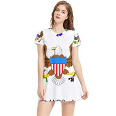 Short Sleeve V-Neck Dress 