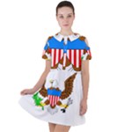 E8cftciweaqngbg Short Sleeve Shoulder Cut Out Dress 