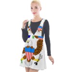 E8cftciweaqngbg Plunge Pinafore Velour Dress