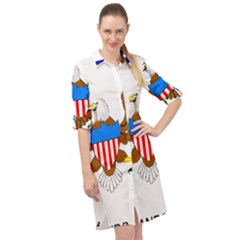 Long Sleeve Mini Shirt Dress 
