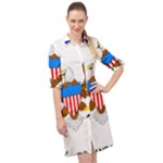 E8cftciweaqngbg Long Sleeve Mini Shirt Dress