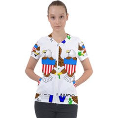 Short Sleeve Zip Up Jacket 