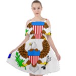 E8cftciweaqngbg Cut Out Shoulders Chiffon Dress