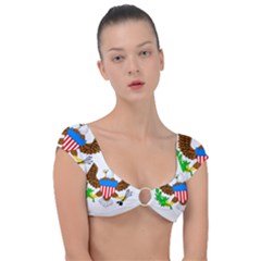 Cap Sleeve Ring Bikini Top 