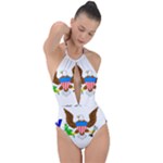 E8cftciweaqngbg Plunge Cut Halter Swimsuit