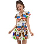 E8cftciweaqngbg Flutter Sleeve Wrap Dress