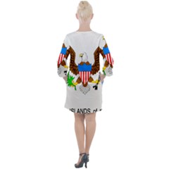 Open Neck Shift Dress 