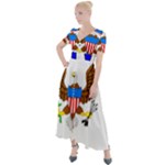 E8cftciweaqngbg Button Up Short Sleeve Maxi Dress
