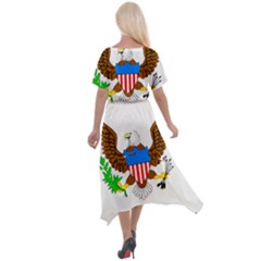 Cross Front Sharkbite Hem Maxi Dress 