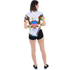 Asymmetrical Short Sleeve Sports T-Shirt 