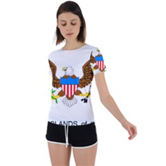 Back Circle Cutout Sports T-Shirt 