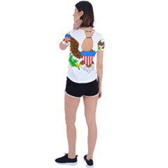 Back Circle Cutout Sports T-Shirt 