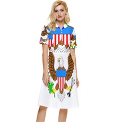 Button Top Knee Length Dress 