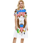 E8cftciweaqngbg Button Top Knee Length Dress