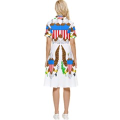 Button Top Knee Length Dress 