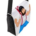 Flap Closure Messenger Bag (L) 