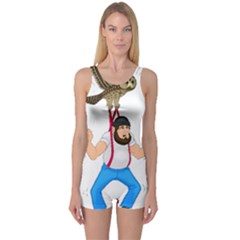 One Piece Boyleg Swimsuit 