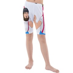 Kids  Mid Length Swim Shorts 