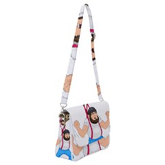 Shoulder Bag with Back Zipper 