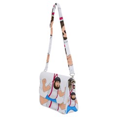Shoulder Bag with Back Zipper 