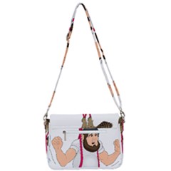 Shoulder Bag with Back Zipper 