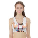 E8epcq3x0achi-l Sports Bra with Border