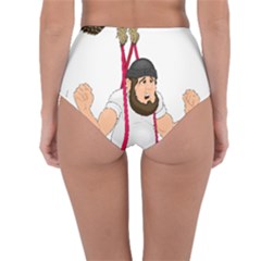 Reversible High-Waist Bikini Bottoms 