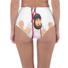 Reversible High-Waist Bikini Bottoms 