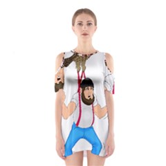 Shoulder Cutout One Piece Dress 