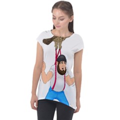 Cap Sleeve High Low Top 
