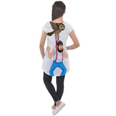 Cap Sleeve High Low Top 