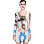 E8epcq3x0achi-l Long Sleeve Velvet Bodycon Dress