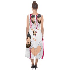 Midi Tie-Back Chiffon Dress 