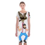 E8epcq3x0achi-l Classic Short Sleeve Midi Dress
