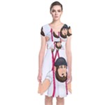 E8epcq3x0achi-l Short Sleeve Front Wrap Dress