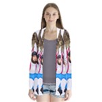 E8epcq3x0achi-l Drape Collar Cardigan