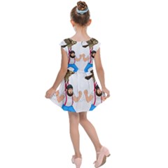 Kids  Cap Sleeve Dress 