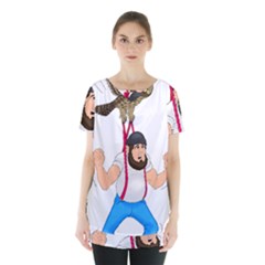 Skirt Hem Sports Top 
