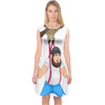 E8epcq3x0achi-l Capsleeve Midi Dress