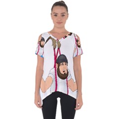 Cut Out Side Drop T-Shirt 