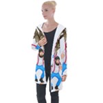 E8epcq3x0achi-l Longline Hooded Cardigan