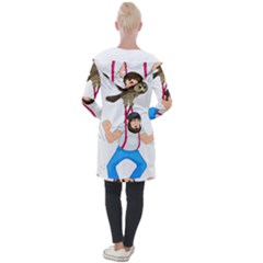 Longline Hooded Cardigan 