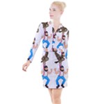 E8epcq3x0achi-l Button Long Sleeve Dress