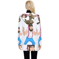 Button Up Hooded Coat  